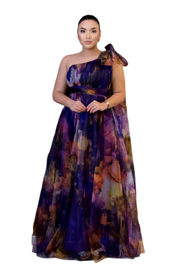 Robe-flower-one-shoulder
