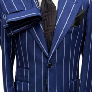 Costume Bleu Marine Raille