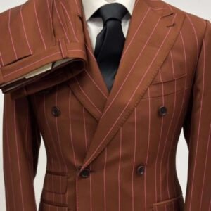 Costume Croisé Marron Glacé