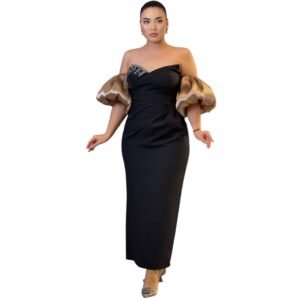 Robe Élégante Noir & Or