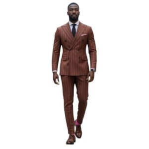 Bordeaux Pinstripe Signature Suit