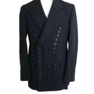 Costume Noir Monarch Boutonné