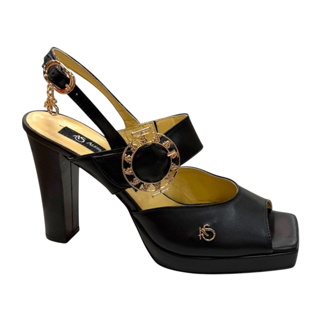 Sandales Boucle Rond Doré – Image 6