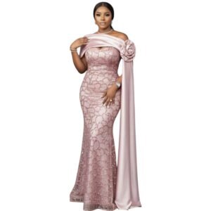 Robe Soireüe Rose Duchesse